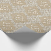 Aangepaste cadeauverpakking voor gebrande en langl cadeaupapier (Hoek)