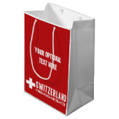 Aangepaste cadezak voor SWITZERLAND Medium Cadeauzakje (Voorkant Gekanteld)