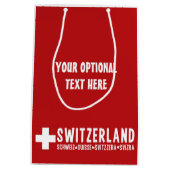 Aangepaste cadezak voor SWITZERLAND Medium Cadeauzakje (Achterkant)
