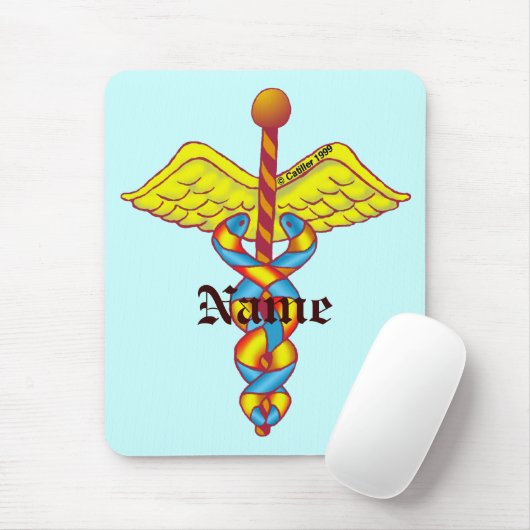 Aangepaste Caduceus mousepad Muismat (Met muis)