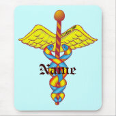 Aangepaste Caduceus mousepad Muismat (Voorkant)