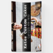 Aangepaste Cake Baker Business Banner (Verticaal)