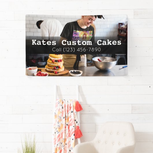 Aangepaste Cake Baker Business Spandoek (Insitu)