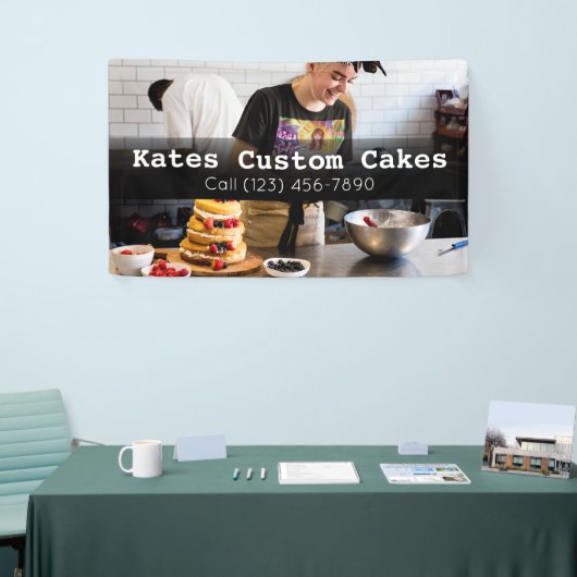 Aangepaste Cake Baker Business Spandoek (Beurs)