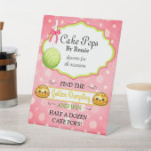 Aangepaste Cake Pops Bakkerij V2 Reclamebord Met Voetstuk (Insitu)