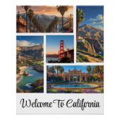 Aangepaste California City bezienswaardigheden Fot Perfect Poster (Voorkant)