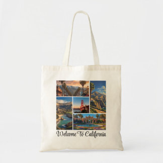 Aangepaste California City bezienswaardigheden Fot Tote Bag