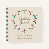 Aangepaste California Hummingbird Gratitude Notitieboek (Voorkant)