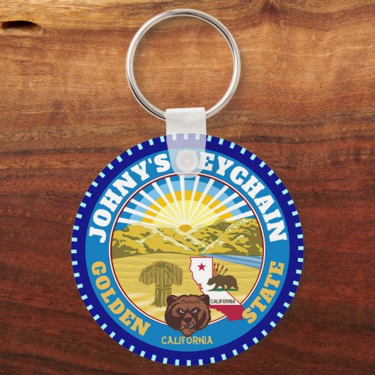 Aangepaste Californische Sleutelhanger 2.0 (Voorkant)