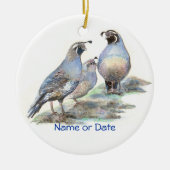 Aangepaste Californische Waterverf Keramisch Ornament (Voorkant)