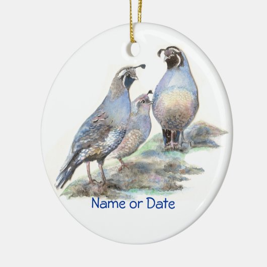 Aangepaste Californische Waterverf Keramisch Ornament (Links)