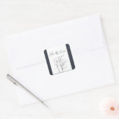 Aangepaste Calla lelie bruiloft Sticker (Envelop)