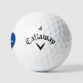 Aangepaste Callaway-golfballen met blauw hart Golfballen (Logo)
