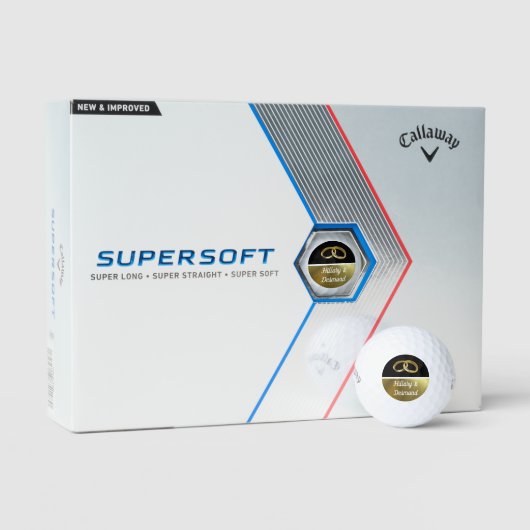 Aangepaste Callaway Supersoonft Wedding Golf Balls Golfballen (Verpakking)