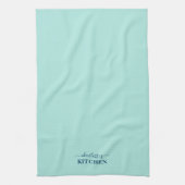 Aangepaste Calligrafie bewerkbare kleuren Theedoek (Verticaal)