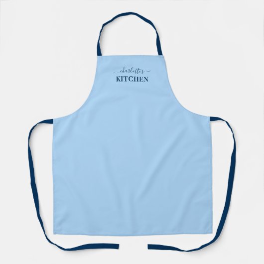 Aangepaste Calligrafie Editable Colors Kitchen Schort (Voorkant)