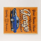 Aangepaste Camaro Garage in het Sinaasappel Legpuzzel (Horizontaal)