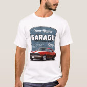 Aangepaste Camaro Garage T-shirt (Voorkant)