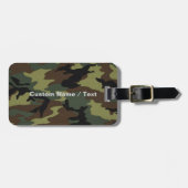 Aangepaste Camo Bagagelabel - Naam & Logo (Voorkant horizontaal)