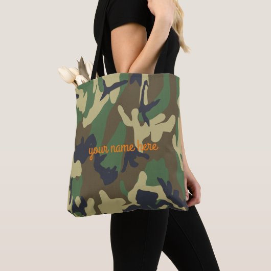 Aangepaste Camo-Canvas tas (Dichtbij)