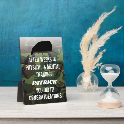 Aangepaste Camo die de parade uit gaat Fotoplaat (Zijkant)