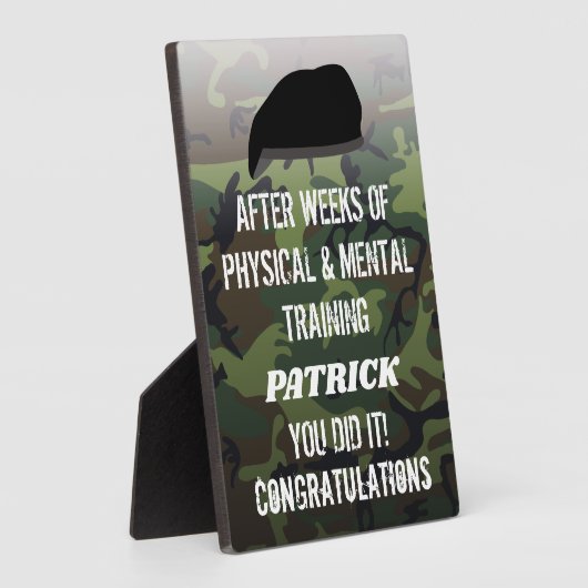 Aangepaste Camo die de parade uit gaat Fotoplaat (Zijkant)