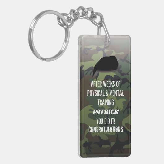 Aangepaste Camo die de parade uit gaat Sleutelhanger (Voorkant Links)