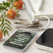 Aangepaste Camo die de parade uit gaat Sleutelhanger (Voorkant Rechts)