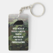 Aangepaste Camo die de parade uit gaat Sleutelhanger (achterkant)