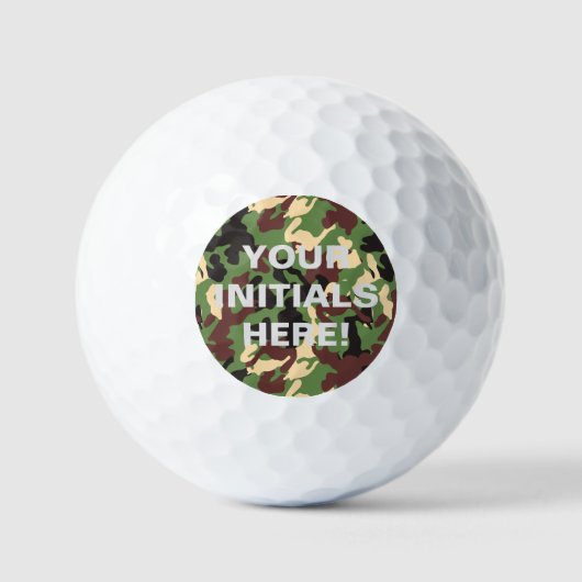 Aangepaste Camo Golf Ballen (Voorkant)