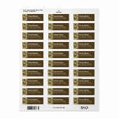 Aangepaste Camo Return-adreslabels Etiket (Full Sheet)