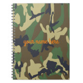 Aangepaste Camo Spiral-laptop Notitieboek (Voorkant)