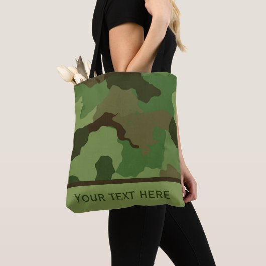 Aangepaste Camouflage-Canvas tas (Dichtbij)