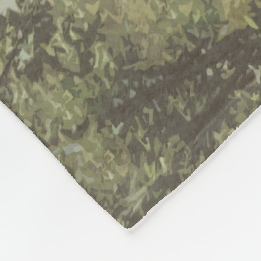 Aangepaste Camouflage Deer Fleece Blanket Deken (Hoek)