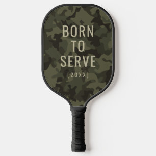 Aangepaste camouflage geboren om te dienen pickleball paddle