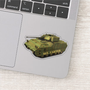 Aangepaste Camouflage Tank Sticker