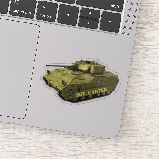 Aangepaste Camouflage Tank Sticker (Detail)