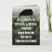 Aangepaste camouflage-uitreiking-parade kaart (Voorkant)