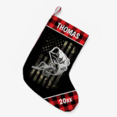 Aangepaste Camouflage-vlag Gevist Kleine Kerstsok (Voorkant (Hangend))