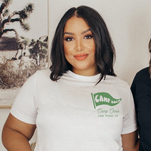 Aangepaste Camp Bach Bachelorette Mountain Favor T-shirt