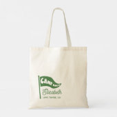 Aangepaste Camp Bach Bachelorette Mountain Favor Tote Bag (Achterkant)