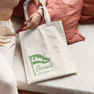 Aangepaste Camp Bach Bachelorette Mountain Favor Tote Bag