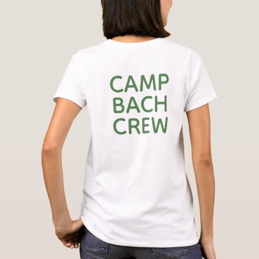 Aangepaste Camp Bach Crew Bachelorette T-shirt (Achterkant)