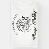 Aangepaste Camp Bachelorette Banner (Verticaal)