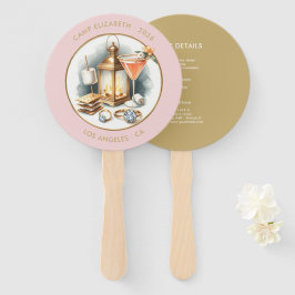 Aangepaste Camp Bride Bachelorette Weekend Reispla Handwaaier