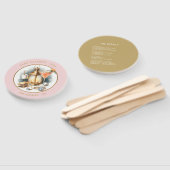 Aangepaste Camp Bride Bachelorette Weekendroute Handwaaier (Niet-gemonteerd)