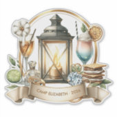 Aangepaste Camp Bride Pride Bachelorette Weekend Sticker (Voorkant)