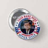 Aangepaste Campagne Foto Ronde Button 5,7 Cm (Voorkant /achterkant)
