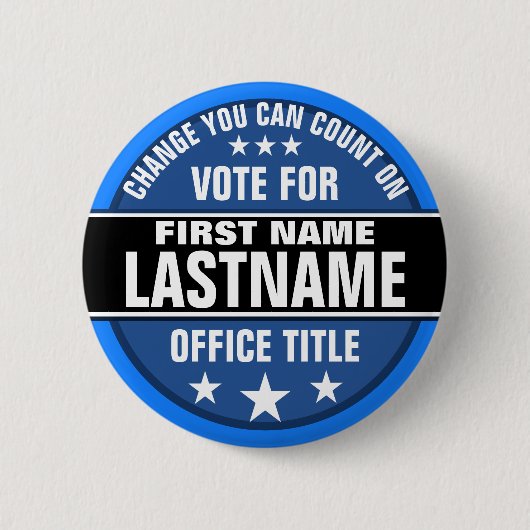 Aangepaste campagne politieke Button (Voorkant)