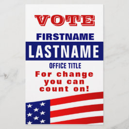 Aangepaste campagne politieke Sjabloon brochure